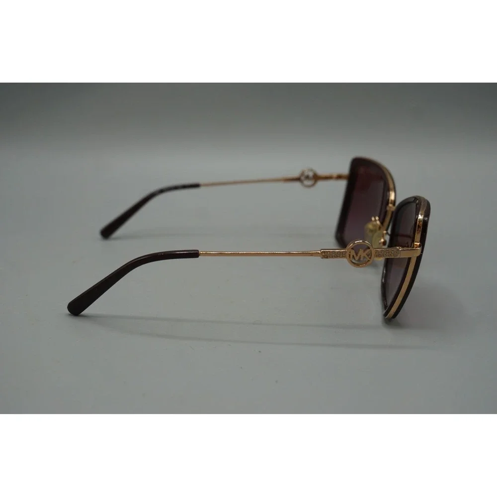 Michael Kors Corsica MK1067B Sunglasses Wine Gold Butterfly Gradient Lens 1138H